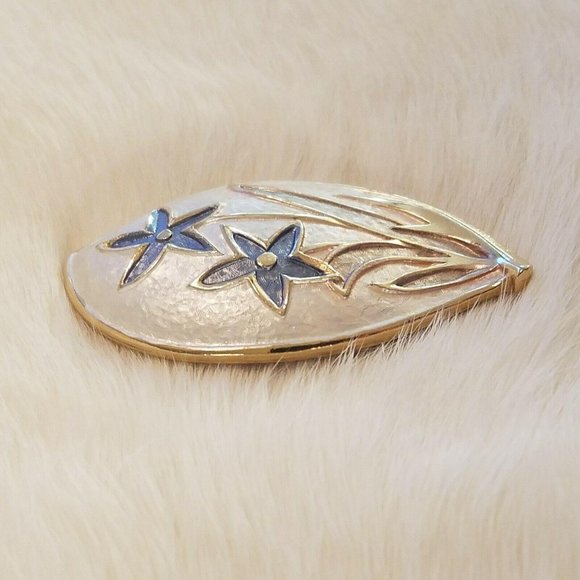 VIntage Full Stem Flower Brooch 4355 - Picture 3 of 8